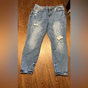 Judy Blue 20w Rainbow Stitch Skinny Jeans